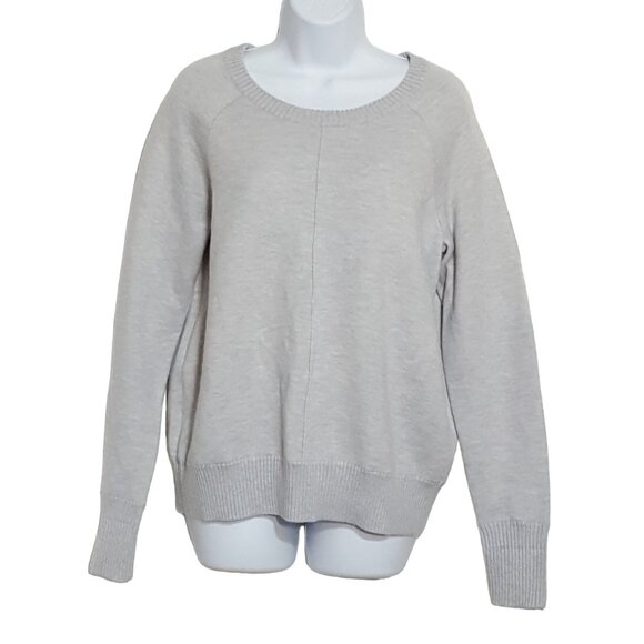 Max & Mia Soft Grey Long Sleeve Front Seam Sweatshirt Sweater Top S - Picture 3 of 9